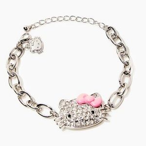 NWT - Rhinestone Hello Kitty Charm Bracelet